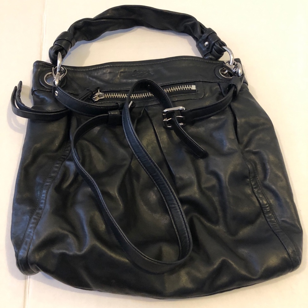 Coach Parker Leather Hobo/Messenger Bag - Picture 3 of 8